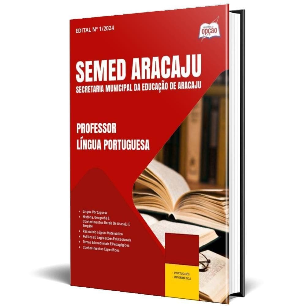Apostila Semed Aracaju 2024 - Professor - Língua Portuguesa