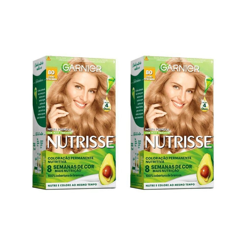 Coloraçao Nutrisse 80 Louro Claro / Pátria Amada - Kit C/2Un