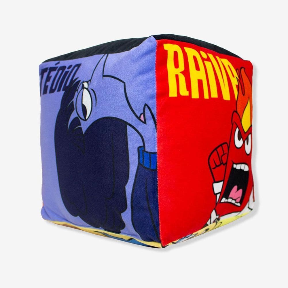 Almofada Formato Cubo Mood De Hoje Divertidamente - Disney