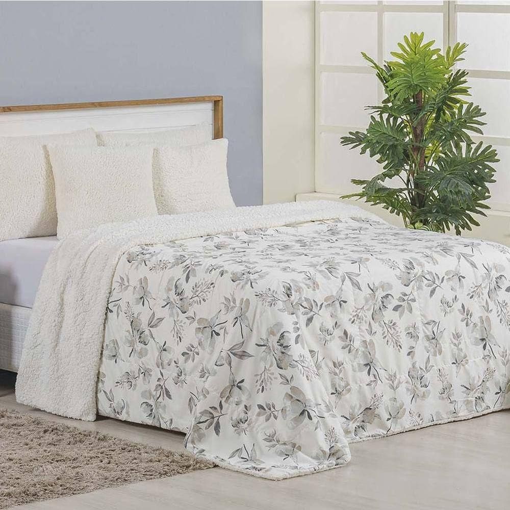 Cobertor King Top Line Estampado Hipercal/sherpa 1 Peça - Capri