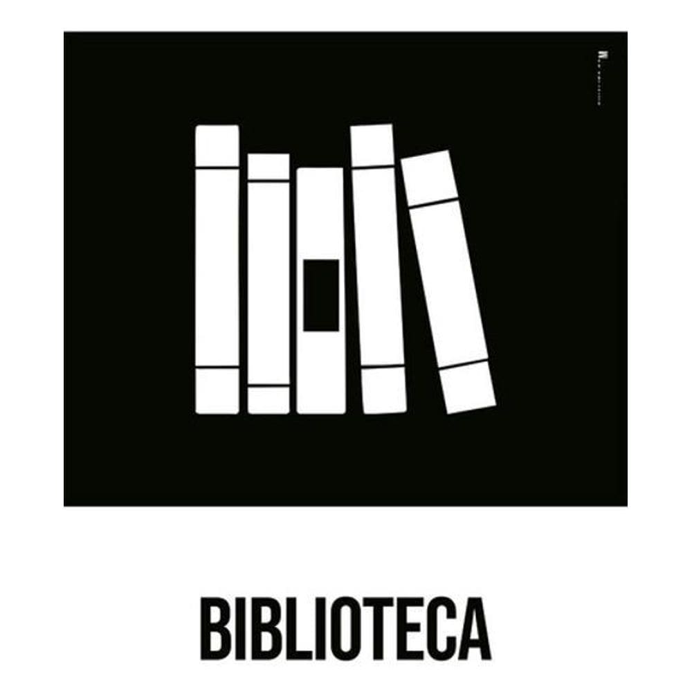 Kit 3 Placas Desenho - Biblioteca