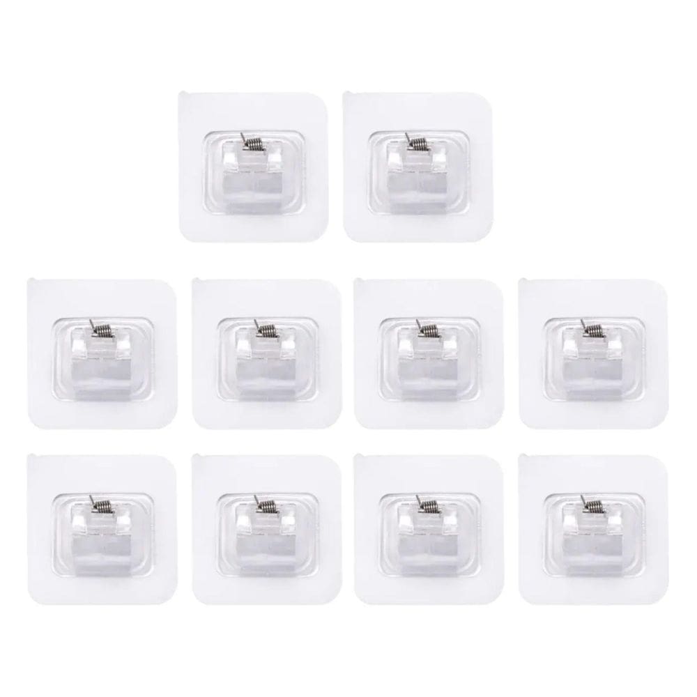 Kit 10 Suportes De Varão Cortina Autoadesivo Mercado Pietra