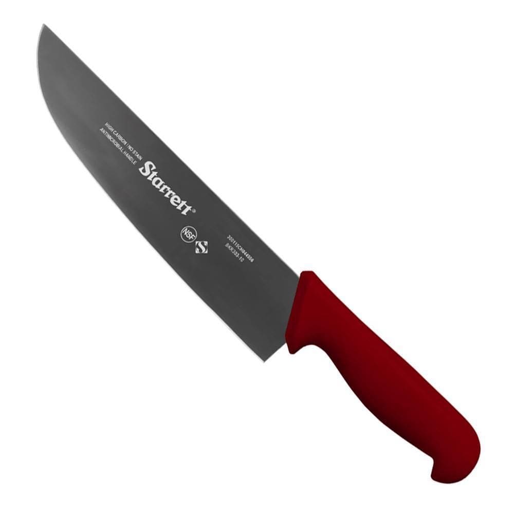 Faca De Carne Reta Larga 10`` Vermelha Bkr303-10 Starrett