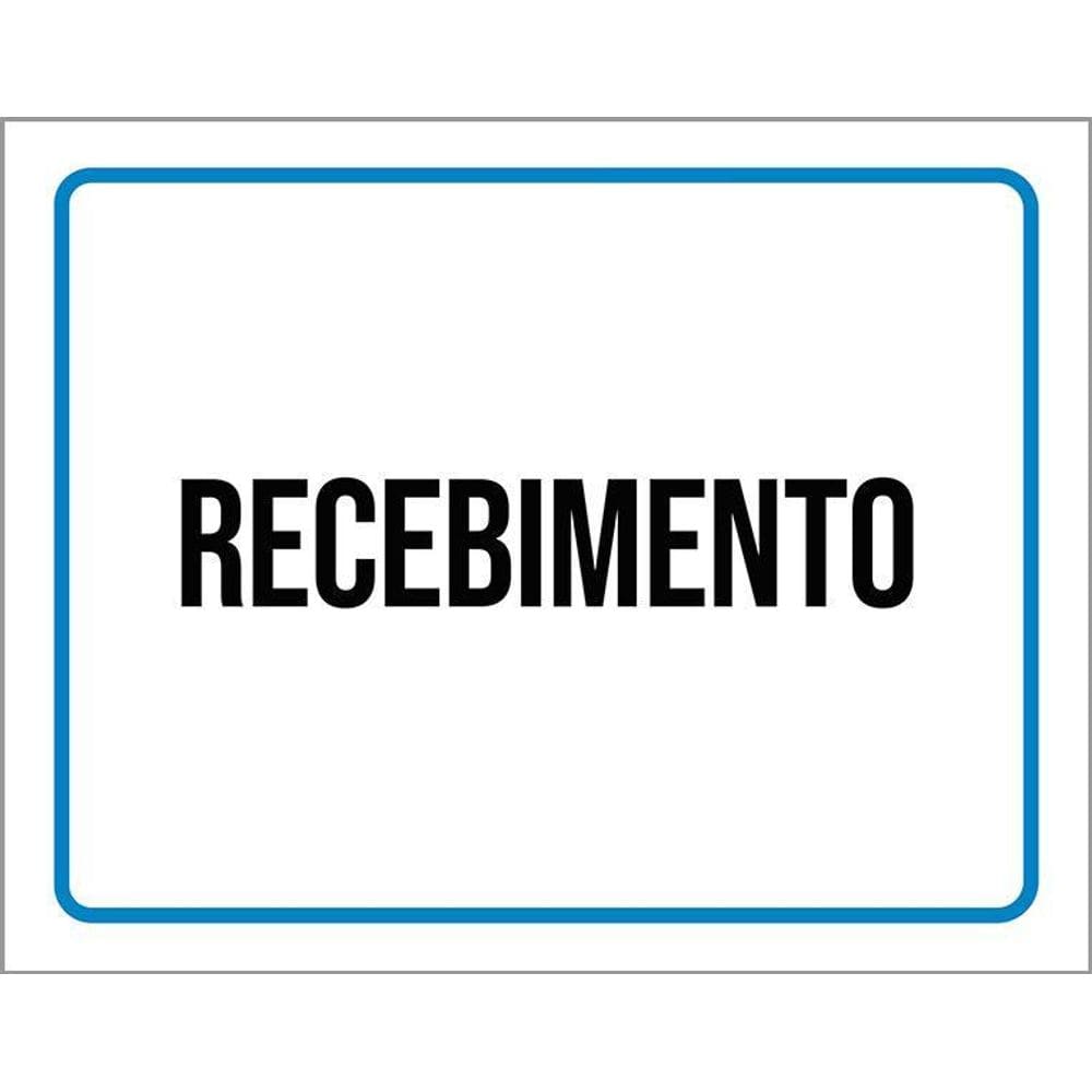 Placa Ambiente Sinalização Setor Recebimento 36X46
