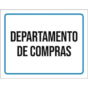Kit 3 Placas Ambiente Sinalização Departamento Compras