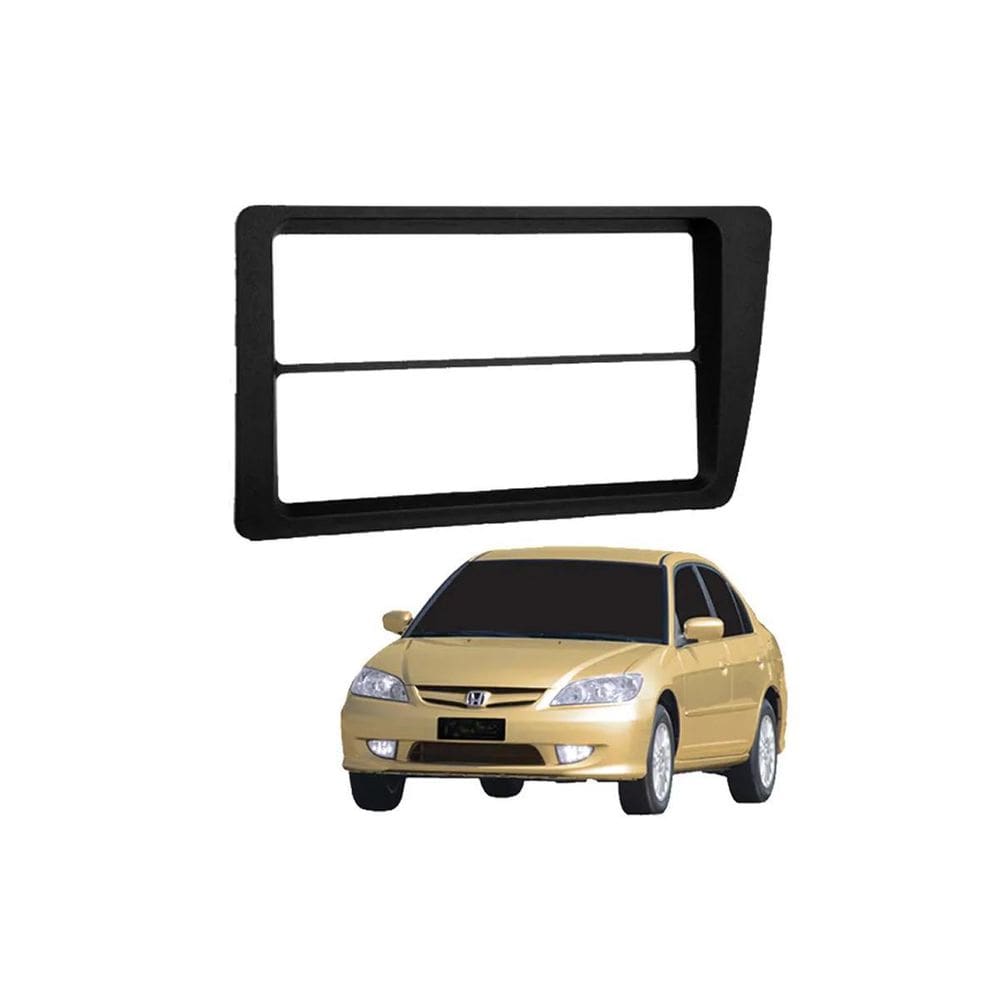 Moldura Painel Civic 02-06 DVD 2 Din Japonês - Completa