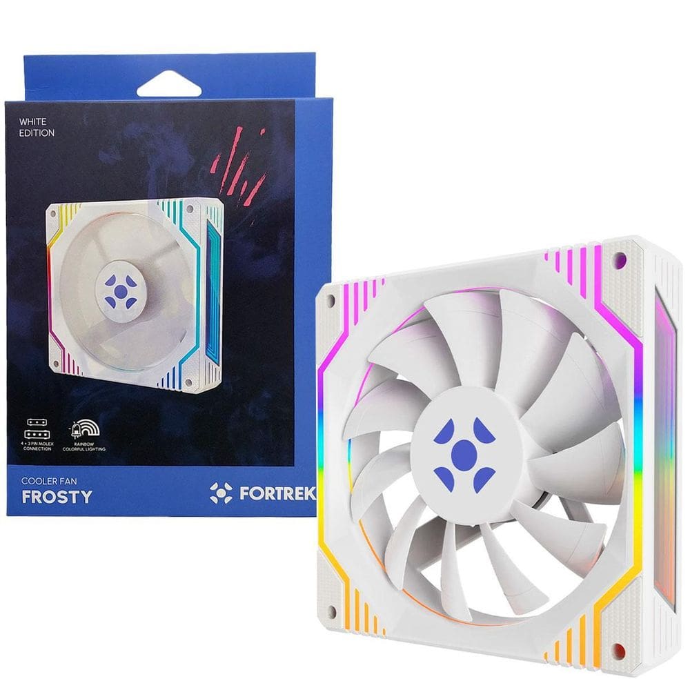 Cooler Fan, Fortrek, Frosty, 120Mm, Branco, - 83901