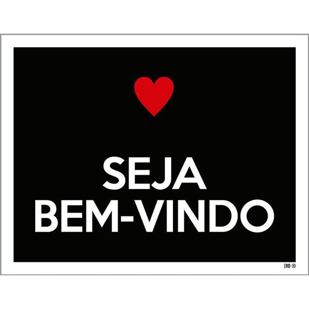 Placa Decorativa - Seja Bem Vindo 36X46