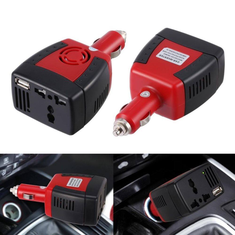 Inversor Conversor 150W 12V Para 110V Tomada Usb Carros Car