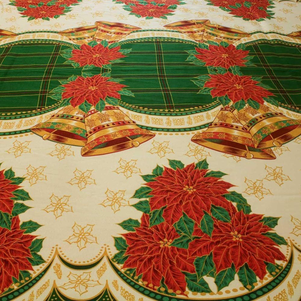 Tecido Oxford Natal Estampado Natalino Toalha Mesa 3 Metros