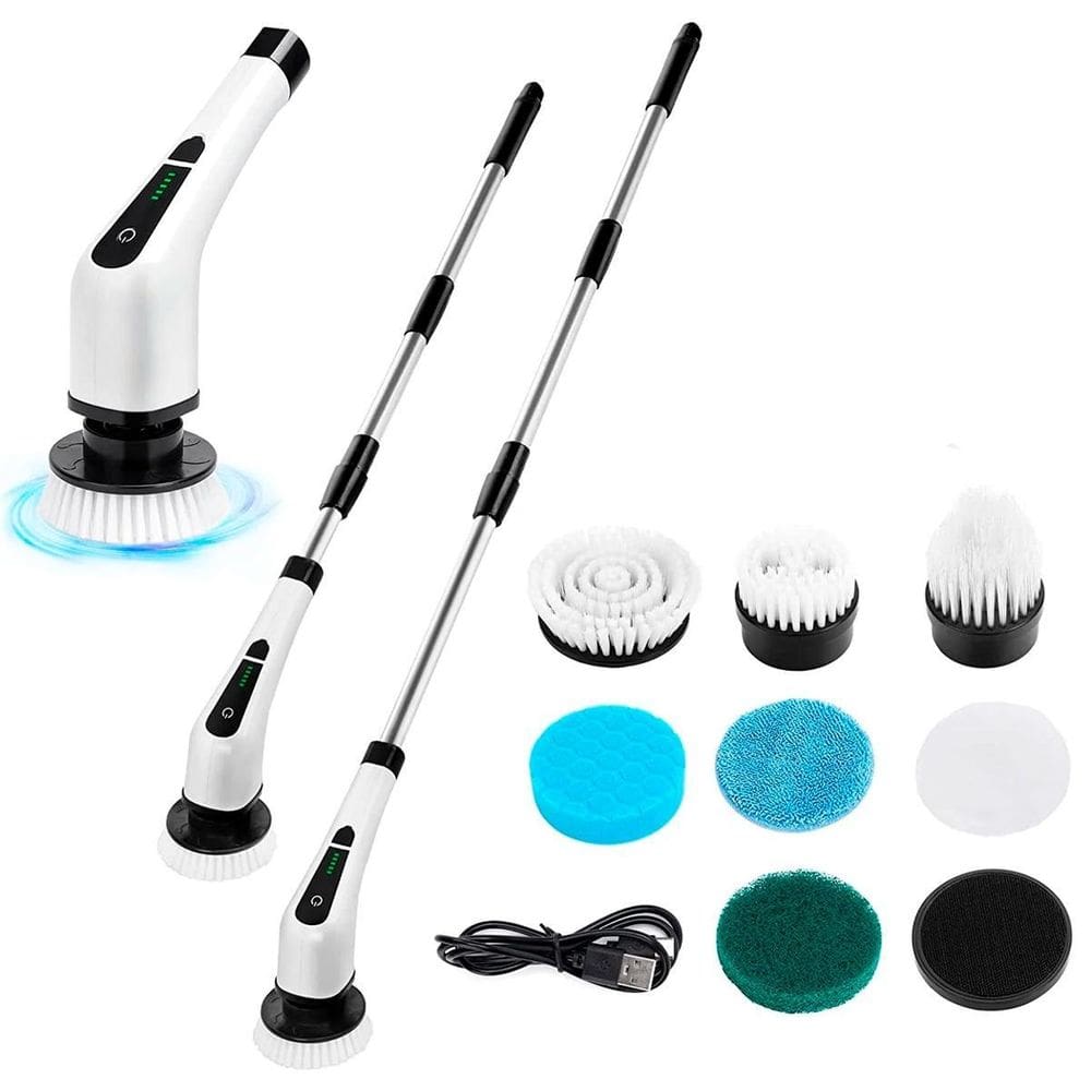 Esfregão Elétrico Giratório Recarregável Multiuso Limpeza