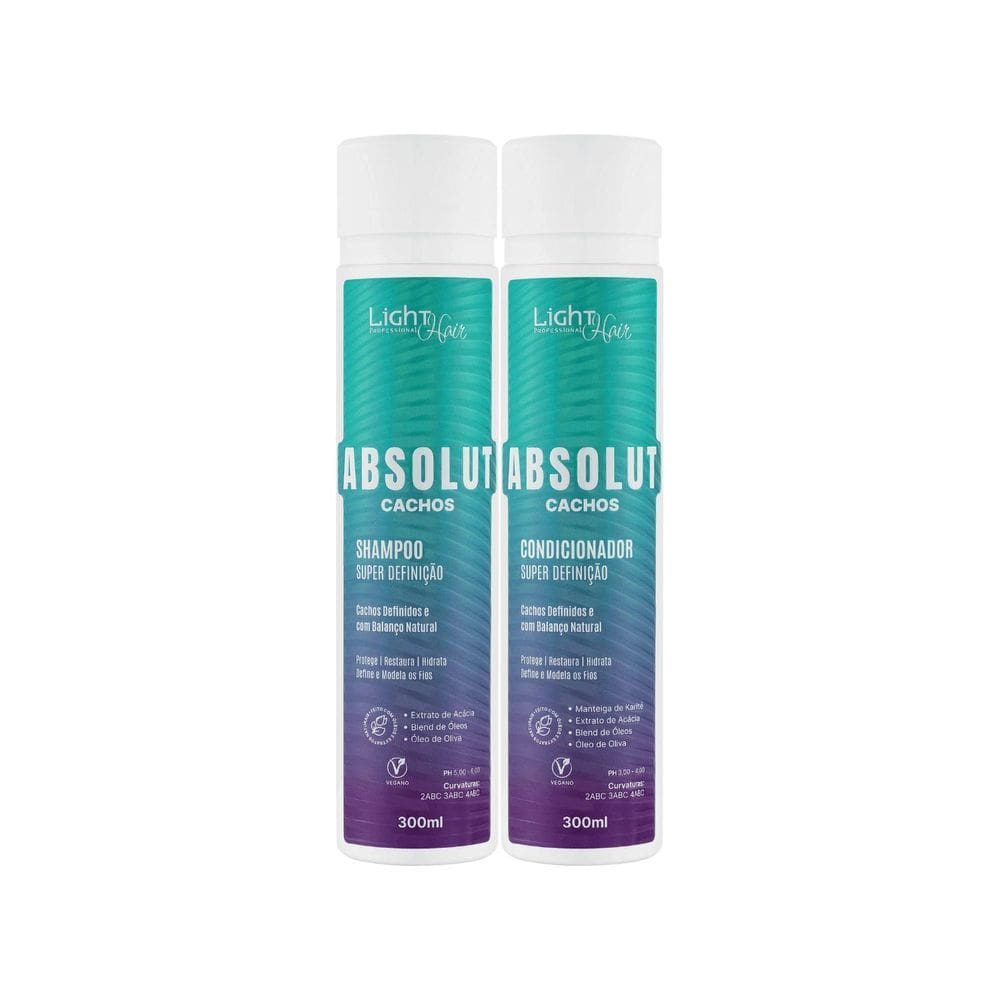 Kit Shampoo E Condicionador Absolut Cachos - Light Hair