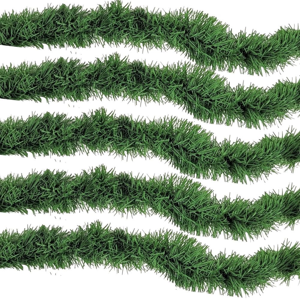 Kit 5 Festão Verde Pinheiro Natalino 200X7Cm Natal