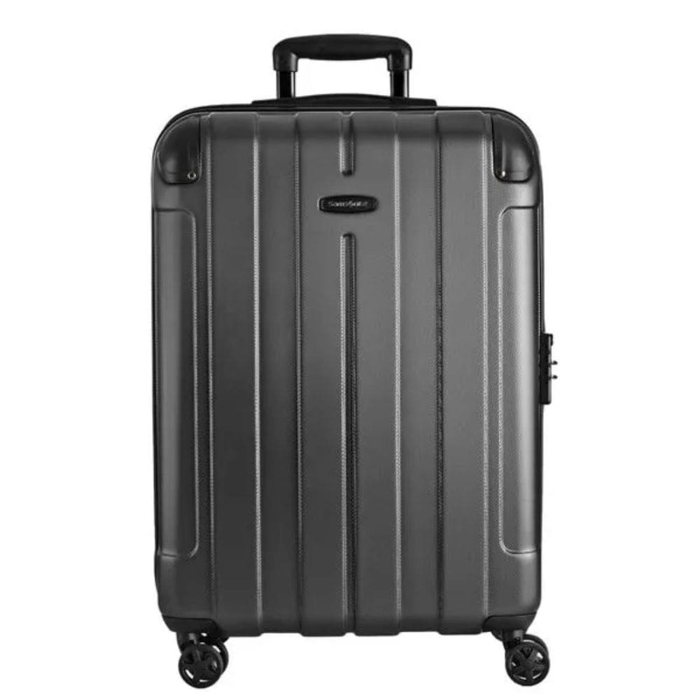 Mala Média de Viagem em Abs Samsonite Eurotravel Spinner Tsa Preta