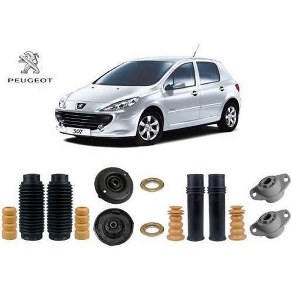 4 Kit Coxim Rolamento Dianteiro Traseiro Peugeot 307 2009 2010 2011 2012