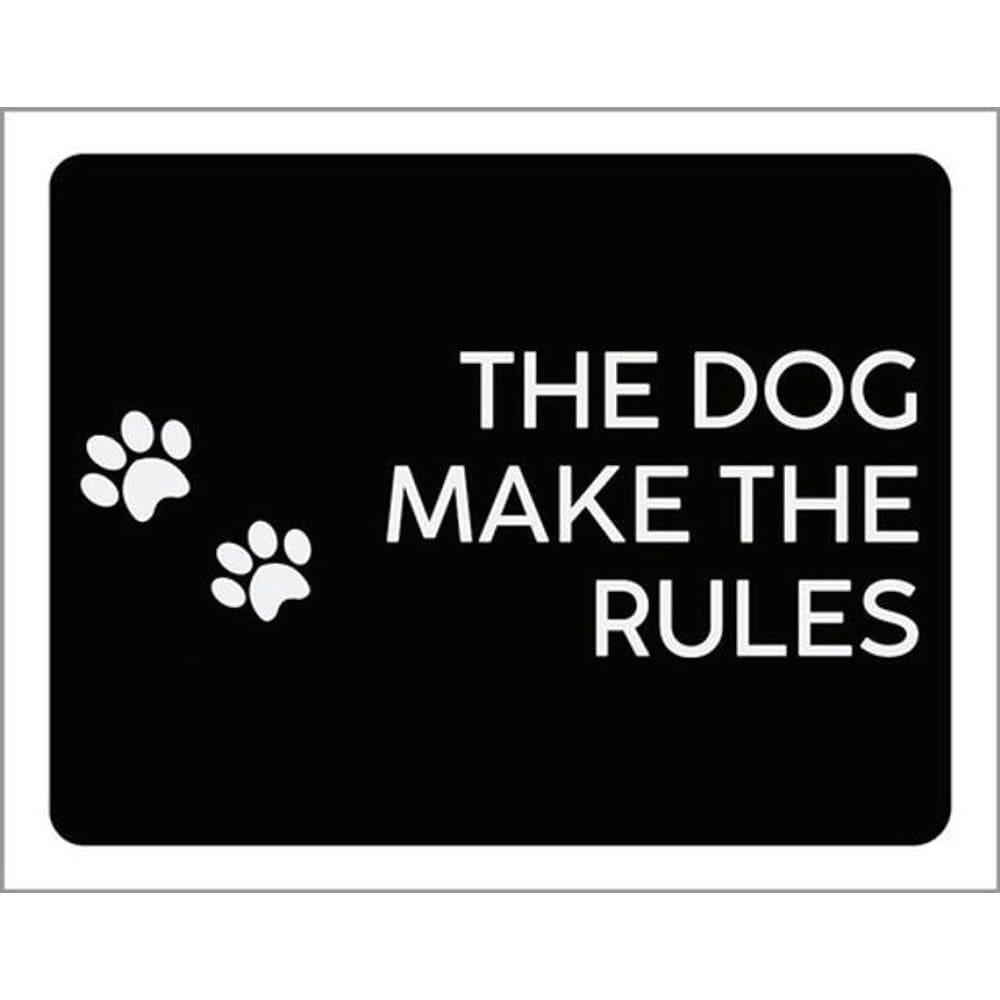 Kit 3 Placas The Dog Make The Rules