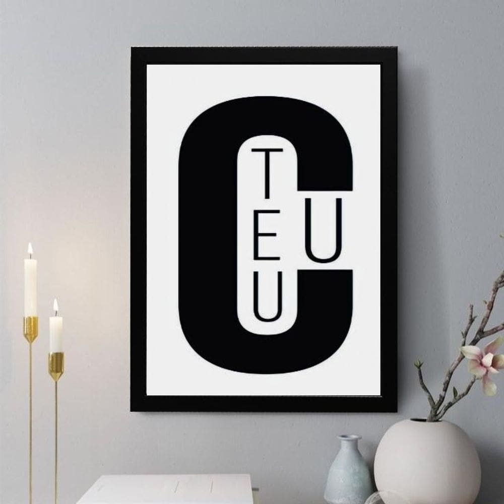 Quadro Decorativo Teu C E U 33X24Cm