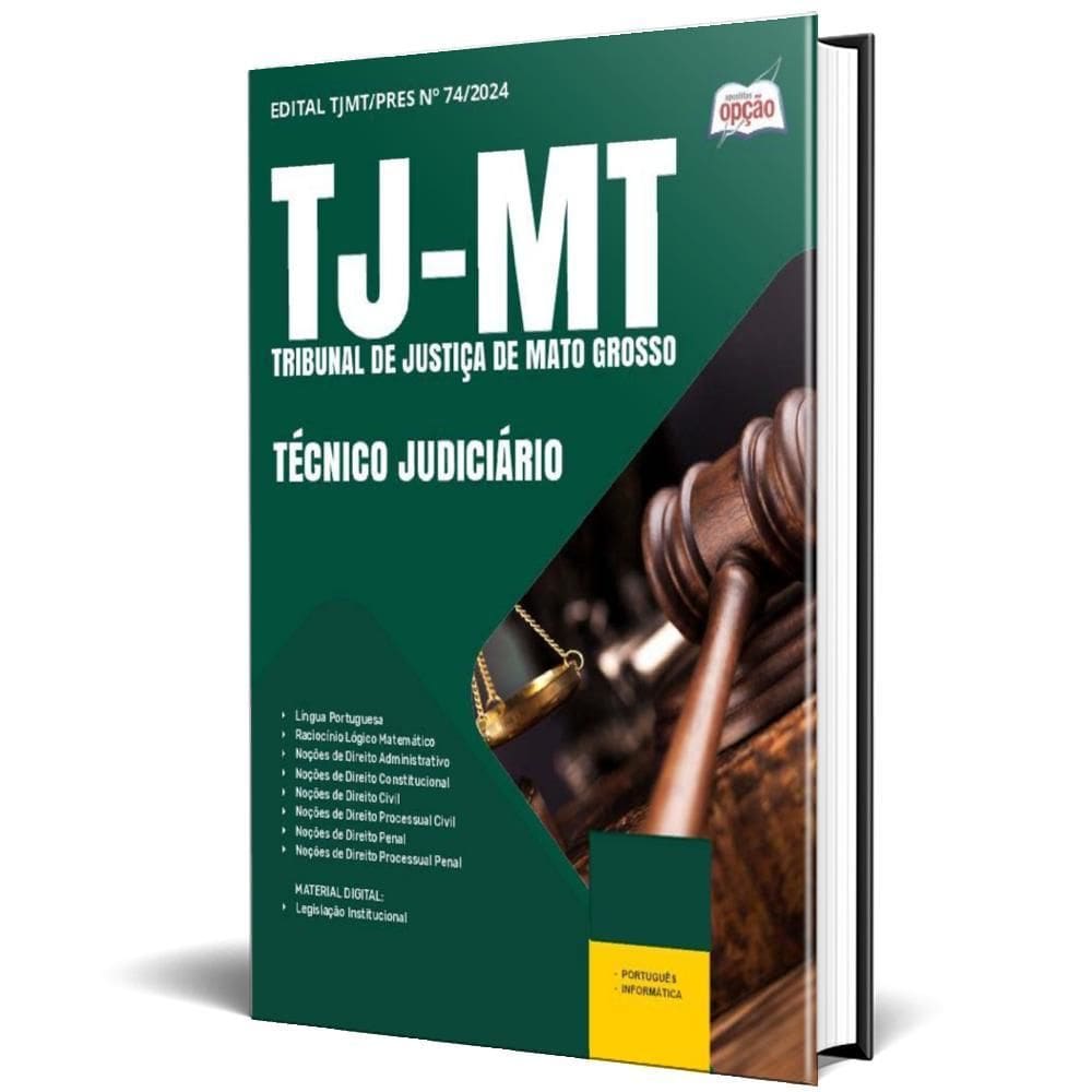 Apostila Tj Mt 2024 - Técnico Judiciário