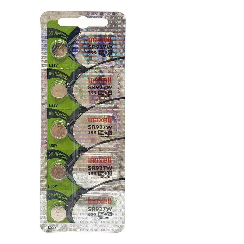 Bateria 399 Sr 927W Maxell 1.55V Para Relógio C/5 Un
