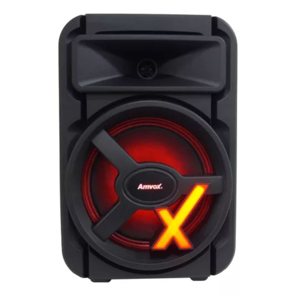 Caixa De Som Amplificada Bluetooth Amvox LED Bivolt 250W