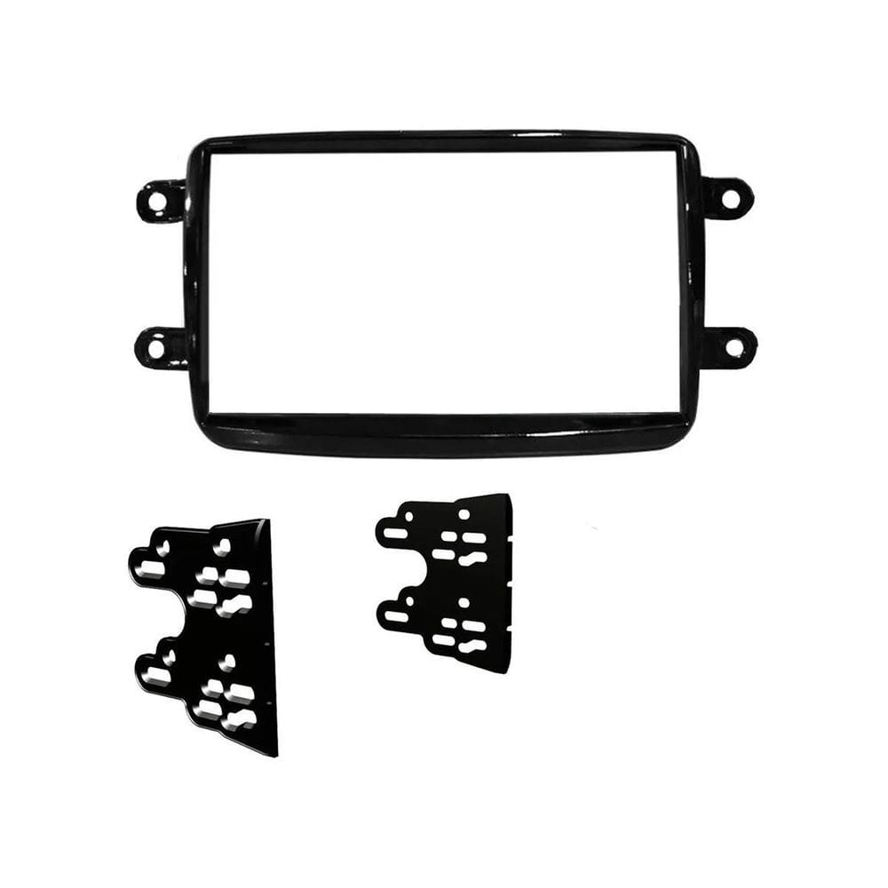 Moldura Painel 2 Din Kwid Black Piano