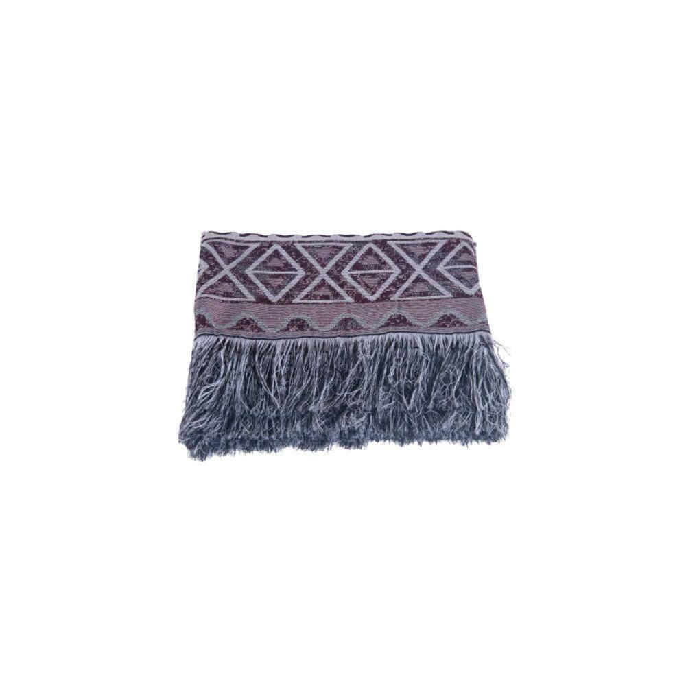 Manta Xale Rustic Jacquard 1 Pç Vermelho