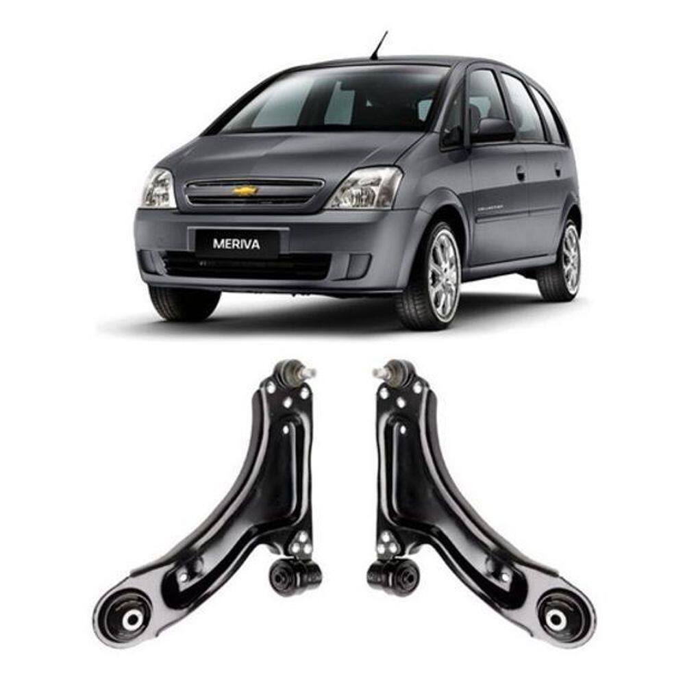 Kit 2 Bandeja Balança Suspensão Dianteira Meriva 2003-2012