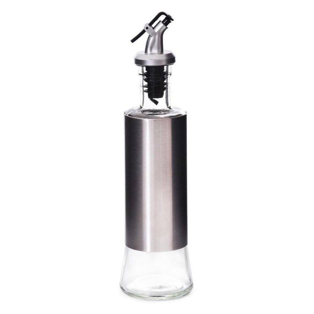 Galheteiro 300Ml Em Vidro E Aço Inox Dosador