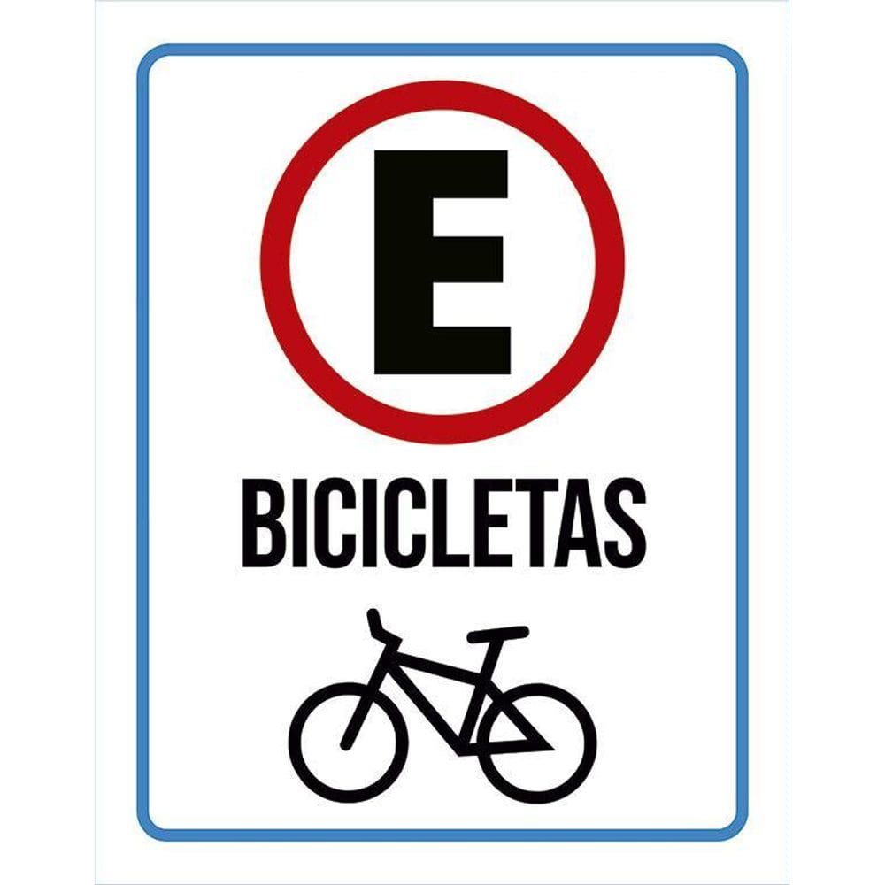 Placa Estacionamento Exclusivo Bicicletas 36X46