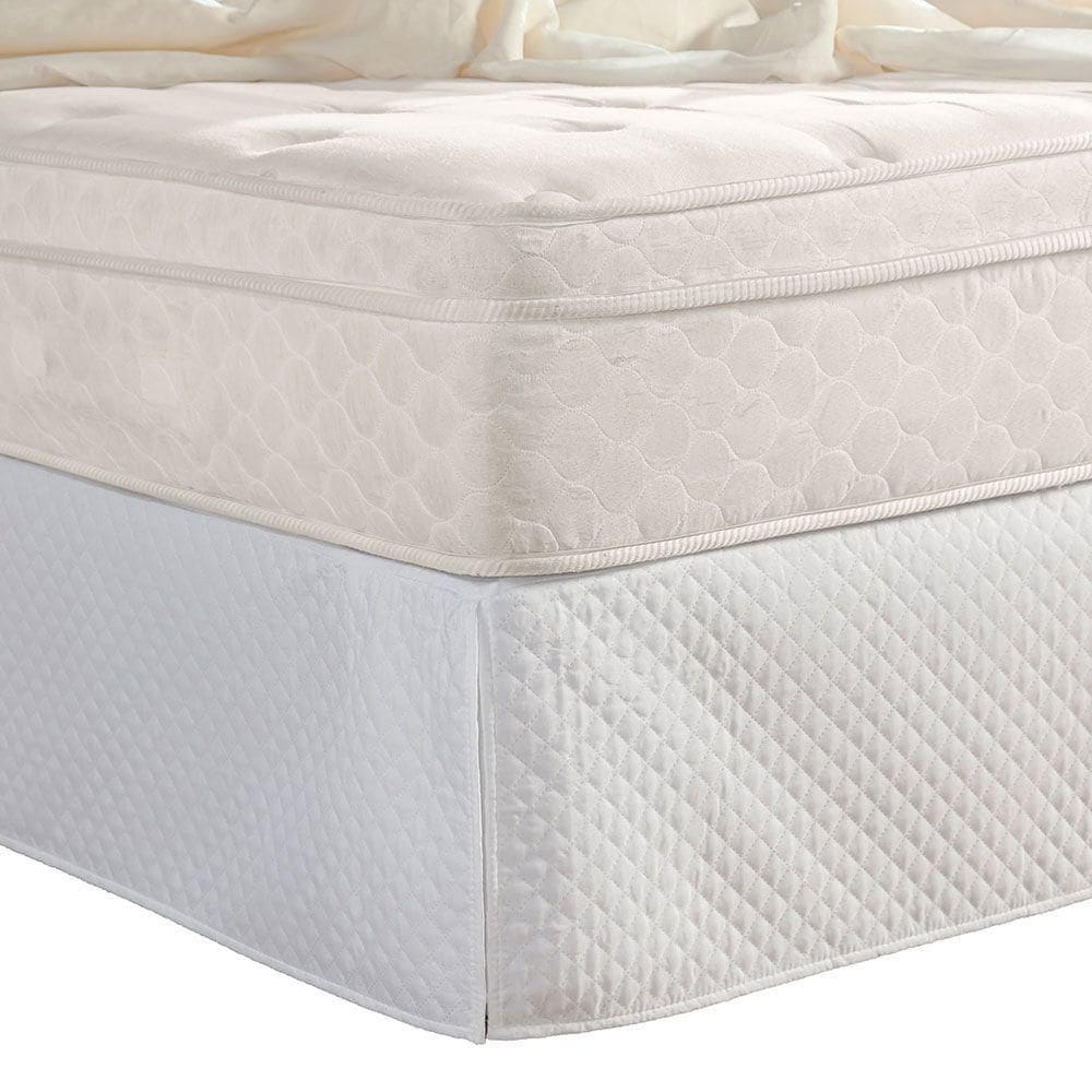 Saia Para Box De Colchão Queen 1 Peça Matelada 100% Poliéster - Branco