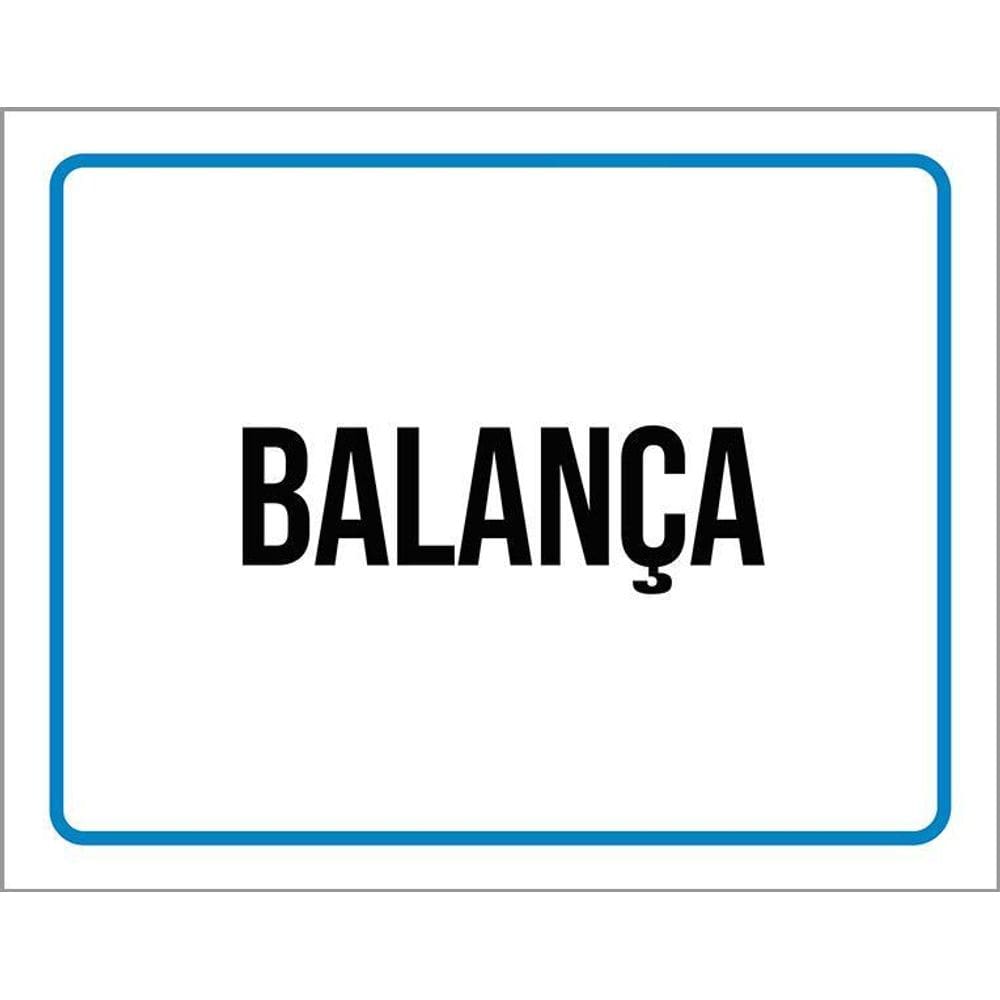 Placa Sinalização Ambiente Balança 36X46