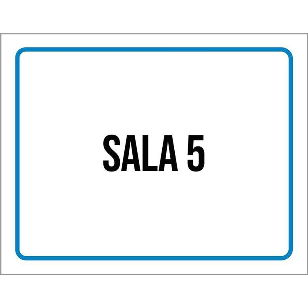 Kit 3 Placas Ambiente Sinalização Setor Sala 5