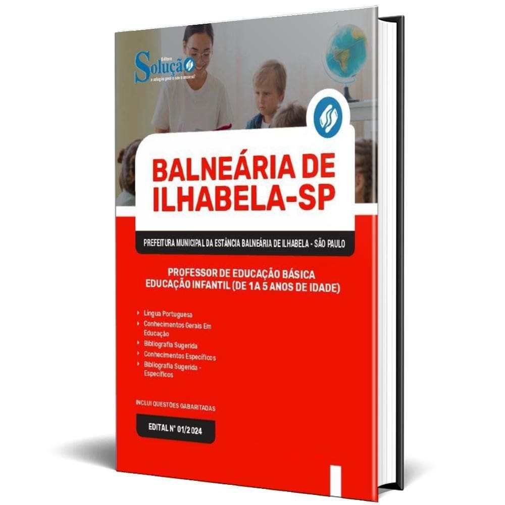 Apostila Prefeitura Ilhabela Sp 2024 Professor Educação