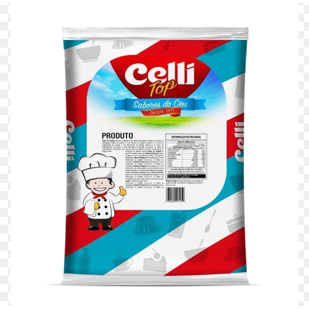 Pó Para Preparo De Gelatina Sabor Morango 1Kg