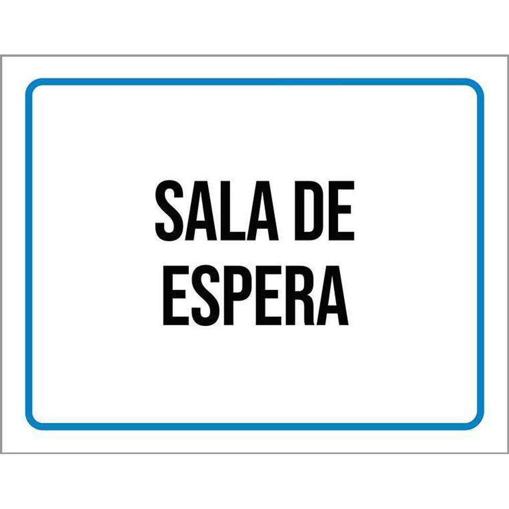 Kit 3 Placas Ambiente Sinalização Setor Sala De Espera