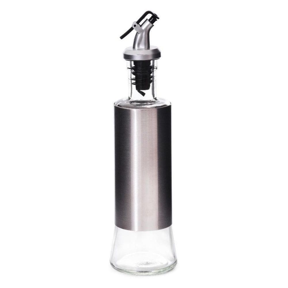 Galheteiro 300Ml Em Vidro E Aço Inox Dosador