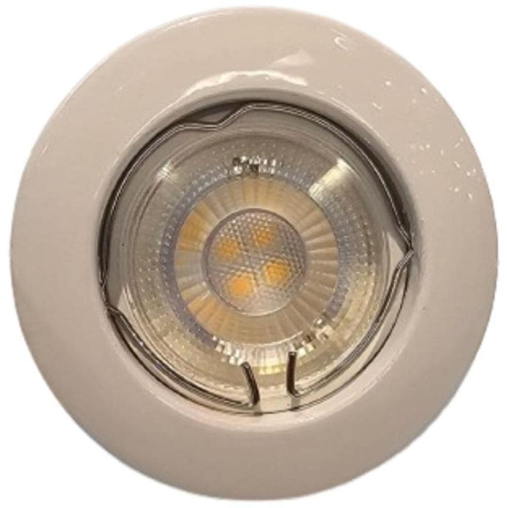 Spot Embutido Metal Branco Redondo Fixo Soq Gu10 - Mirage