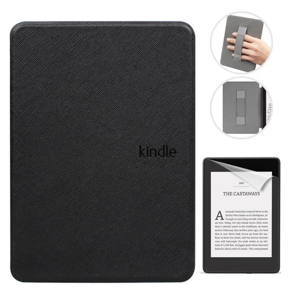 Case Com Alça Para Kindle 12 Básico 6.0  Rs23Cv  + Película