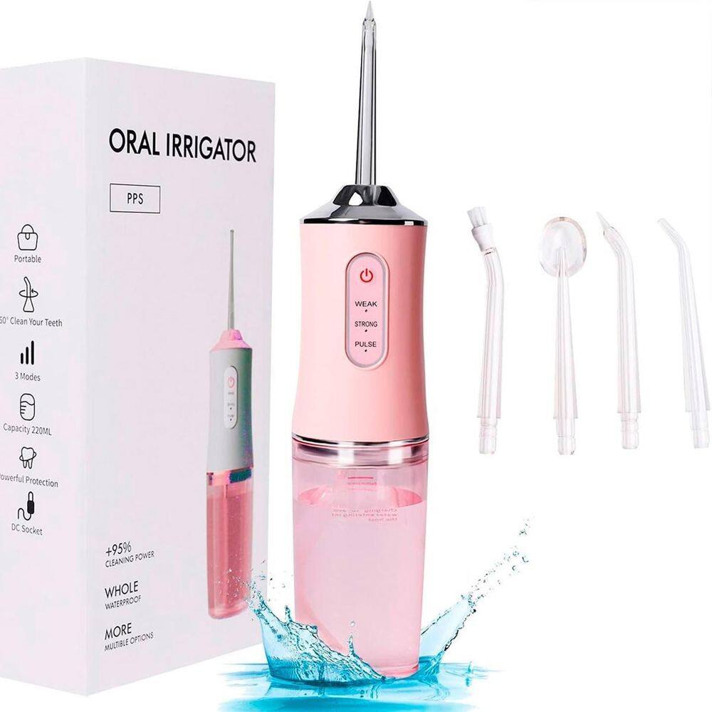 Aparelho Bucal Elétrico Jato Potente Limpeza Completa Dentes