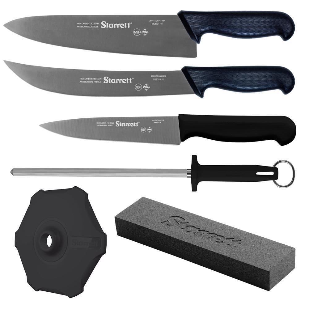 Kit De Facas Profissionais Barbecue Preto Bkk-6B Starrett