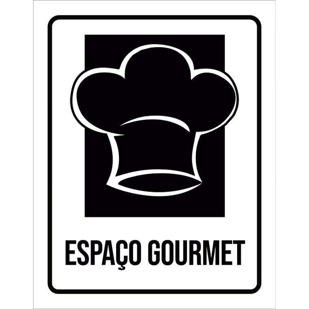 Placa Condomínio Ambiente Espaço Gourmet 36X46