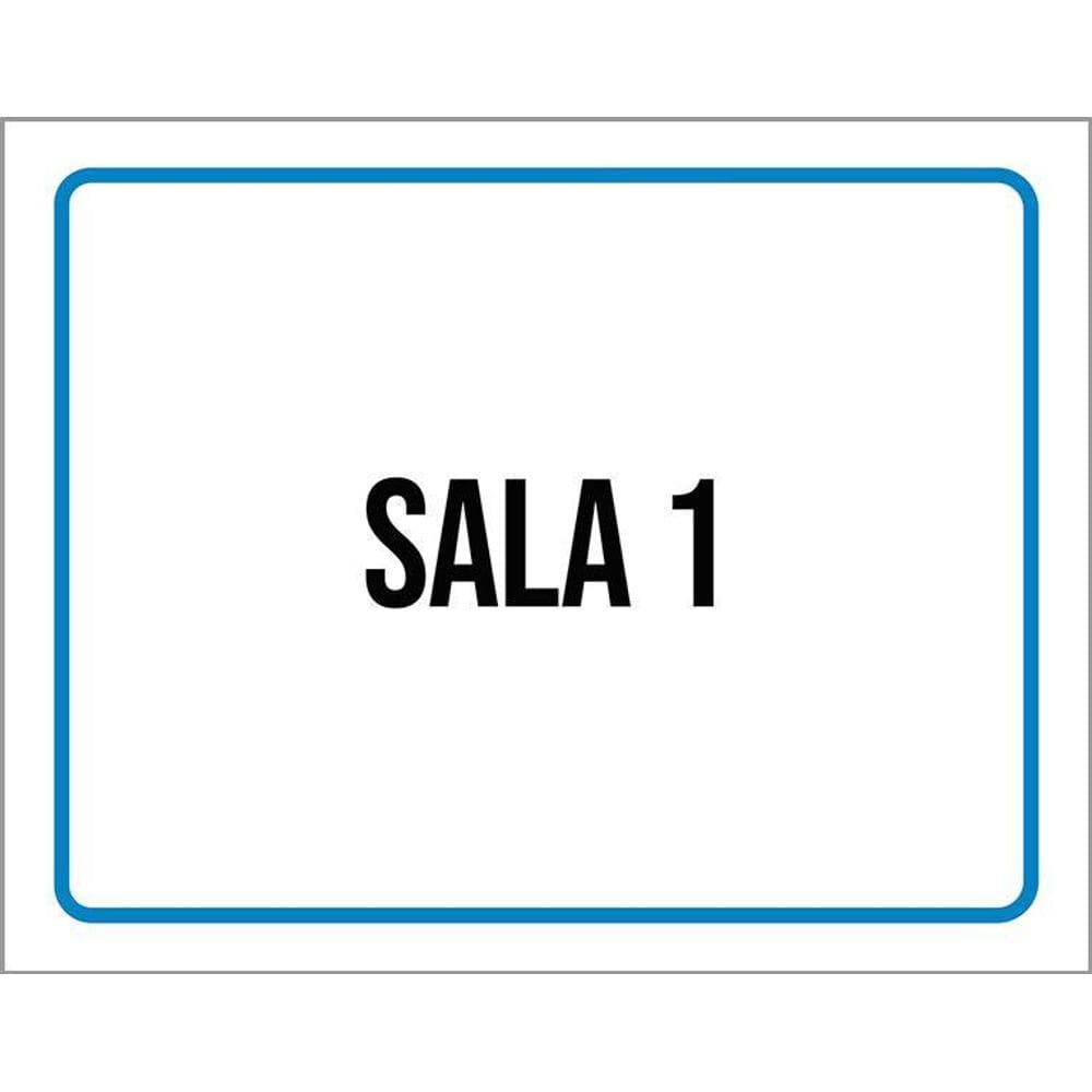 Placa Ambiente Sinalização Setor Sala 1 36X46