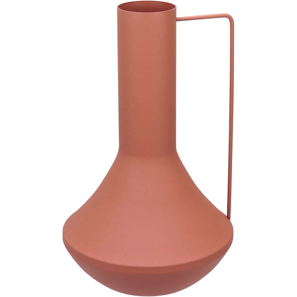 VASO DECORATIVO ENFEITE CASA GARRAFA HOME&CO METAL 35x21x21cm MARROM