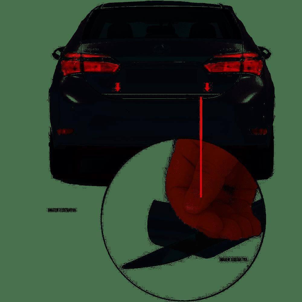 Protetor Porta Malas Incolor Corolla 2014 À 2018 Adesivo