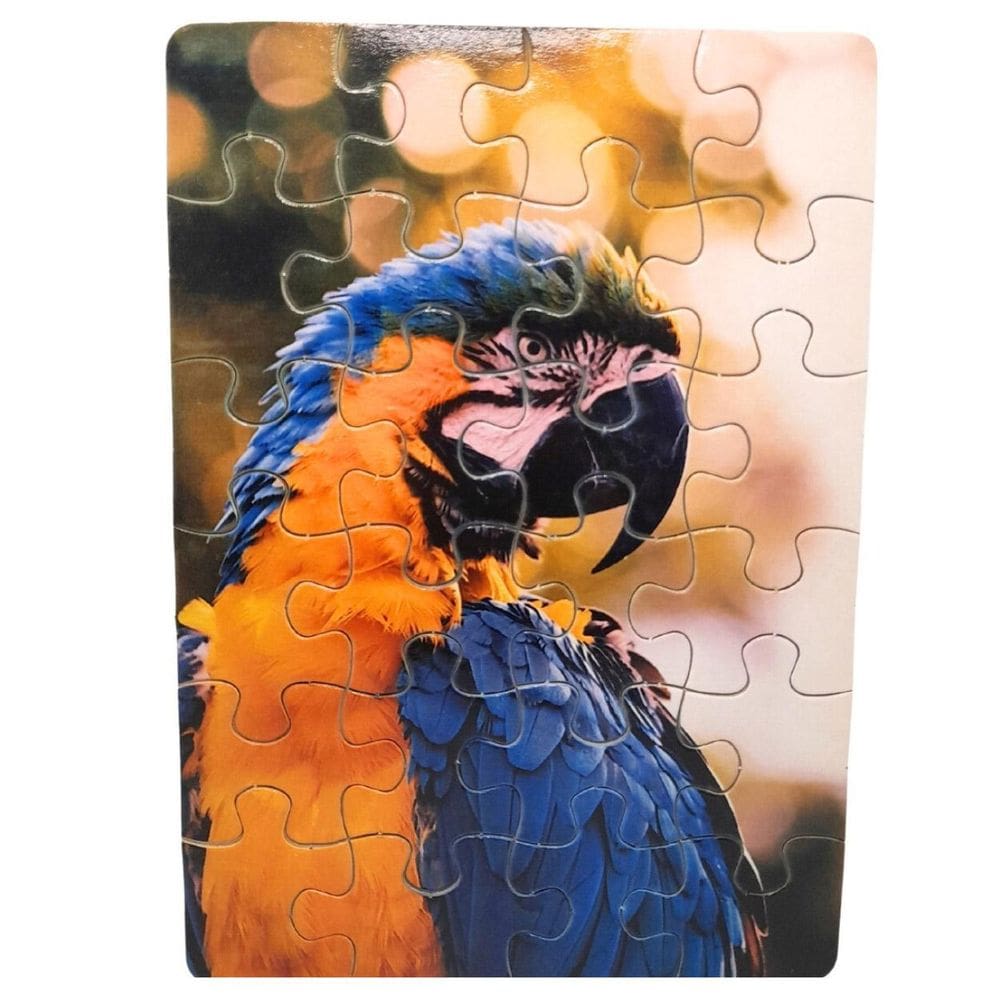 Kit 4 Quebra-Cabeças Pássaros Divertido Educativo