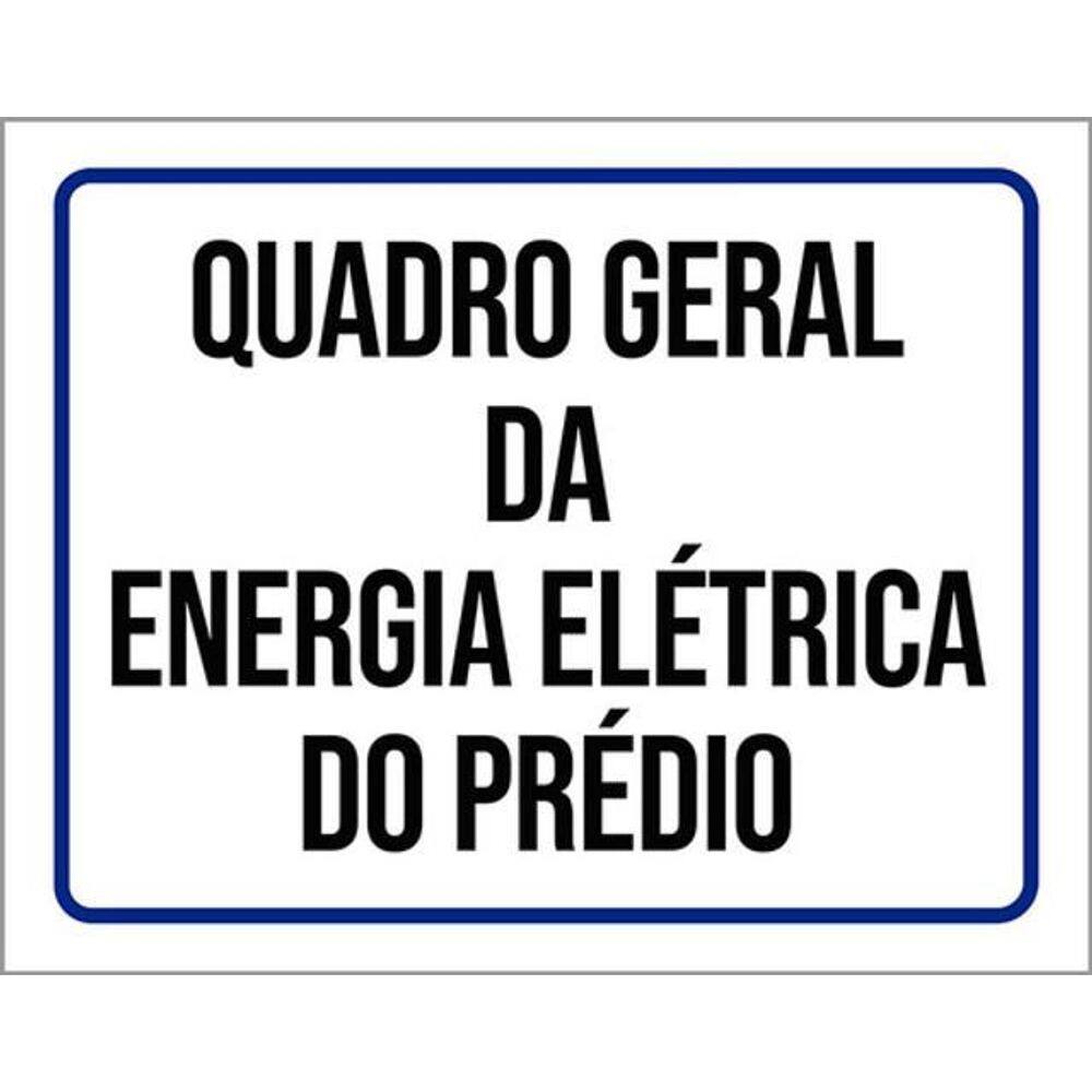 Kit 5 Placas De Quadro Geral Energia Elétrica 36X46