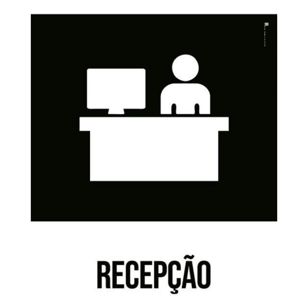 Kit 3 Placas Desenho - Recepção