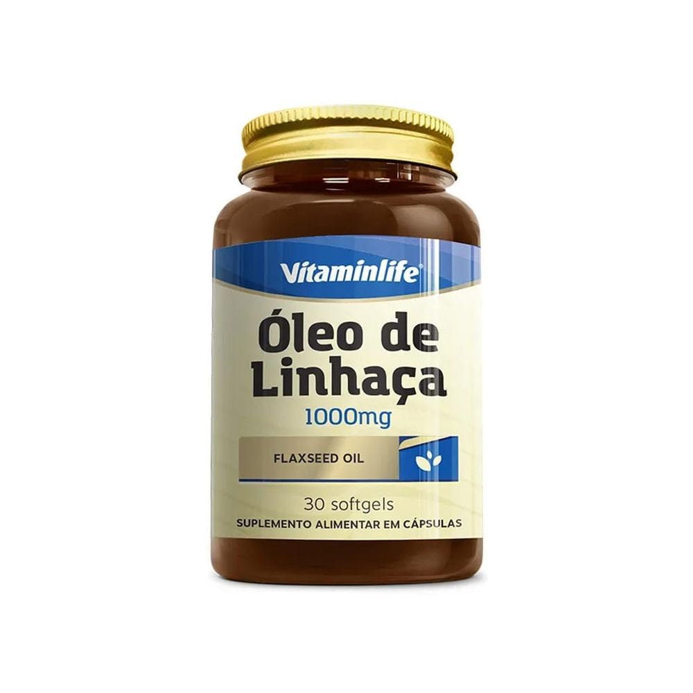 Óleo De Linhaça 1000Mg 30 Cápsulas Vitaminlife