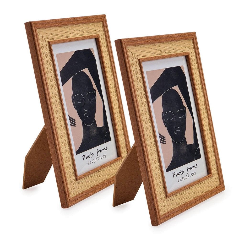Porta Retrato Moldura Estilo Trama 10X15Cm 6061