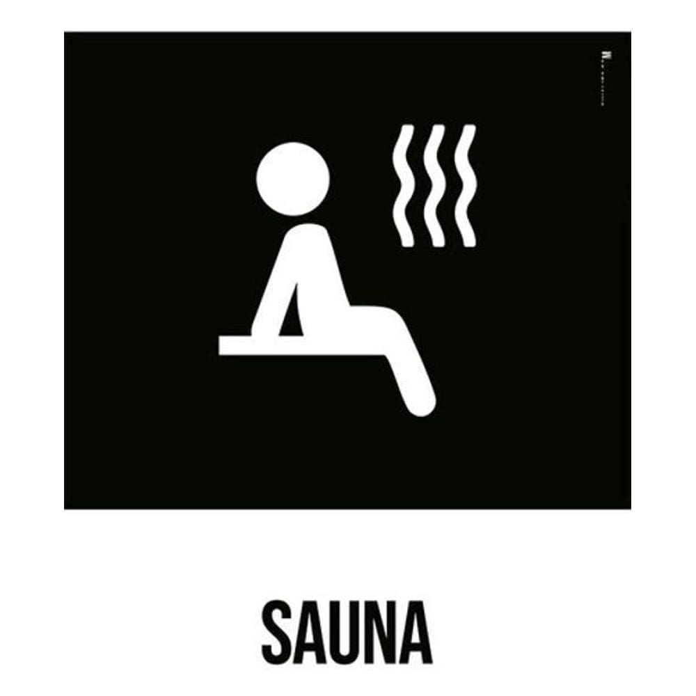 Kit 3 Placas Desenho Sauna